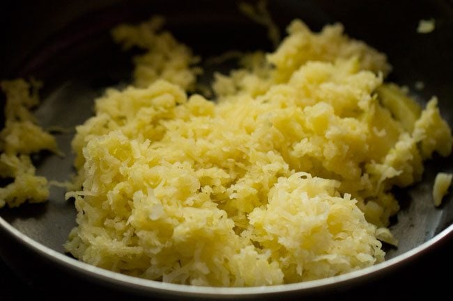 boiled grated potatoes