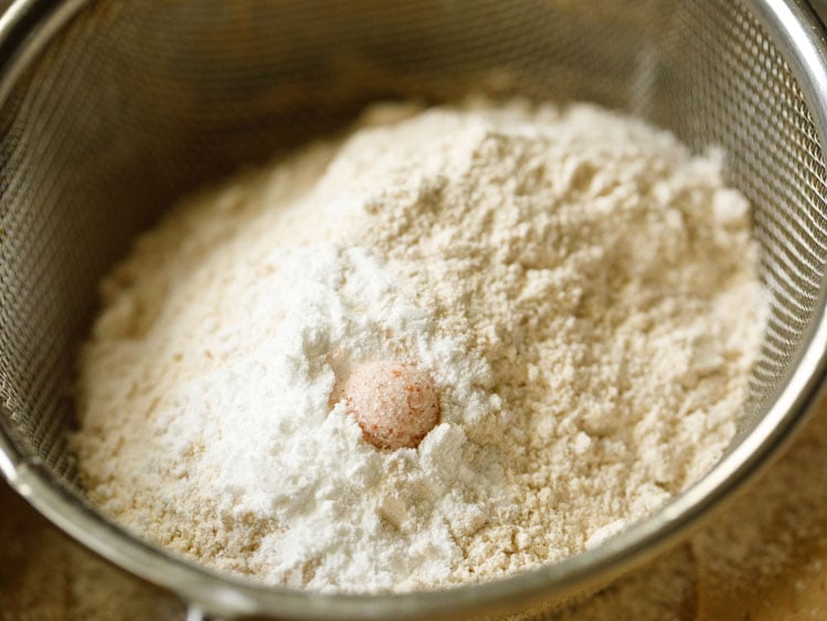 sifting flour, salt, baking powder