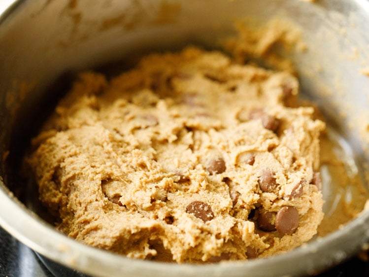 chocolate chip cookie dough made from scratch