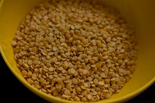 tuvar dal (lentils) in a bowl