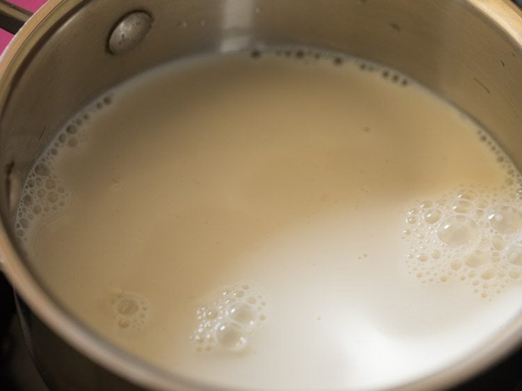 warming milk.