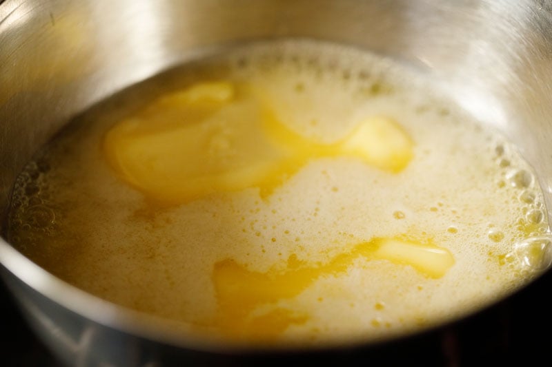 butter melted in a bowl