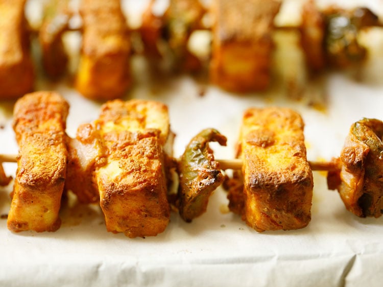 paneer tikka grilled to perfection