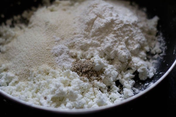 flour and other ingredients added to khoya