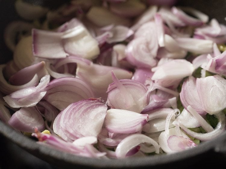 onions added to karela