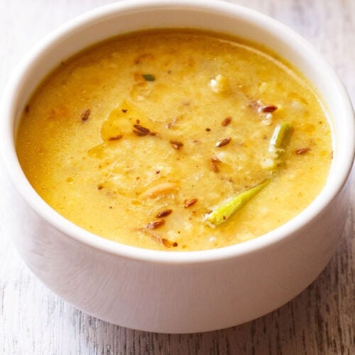 moong dal in a white bowl