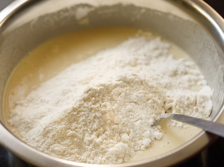 more flour added to make pizza crust